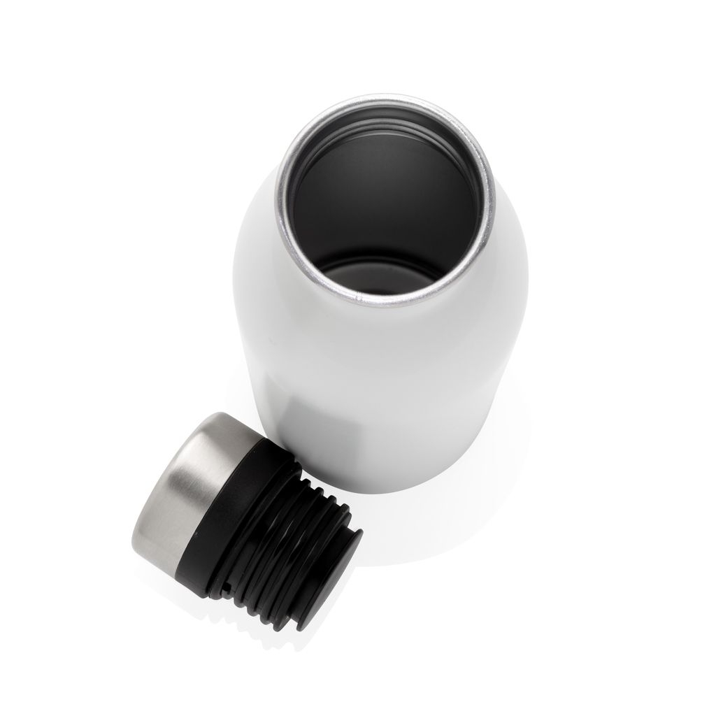XDP435.71-3Deluxe Wasserflasche aus RCS recyceltem Stainless-Steel_ weiss