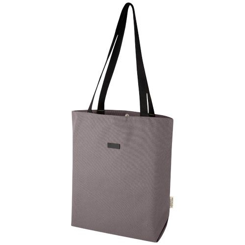 PF130042-3Joey vielseitige Tragetasche aus GRS recyceltem Canvas 14 L_ grau