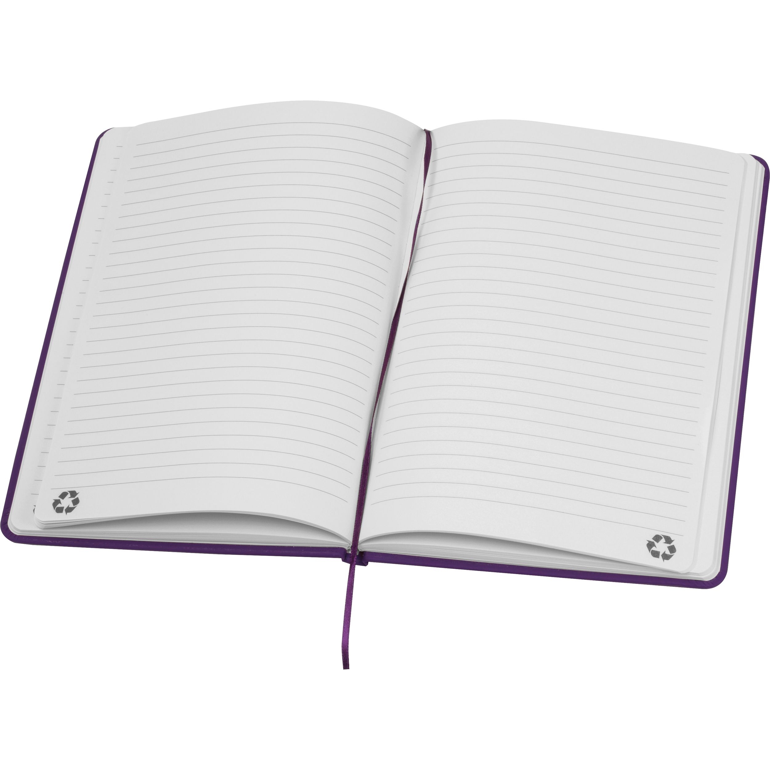 MA25261-12A5 Notizbuch aus recyceltem Papier DOMINIK_ lila