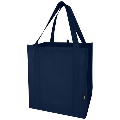 PF130081-5Liberty Tragetasche mit hartem Boden aus recyceltem GRS Non Woven 6 L_ navy