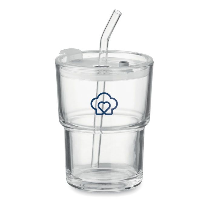 MO2502-22Sip Glasbecher mit Trinkhalm 400ml_ transparent