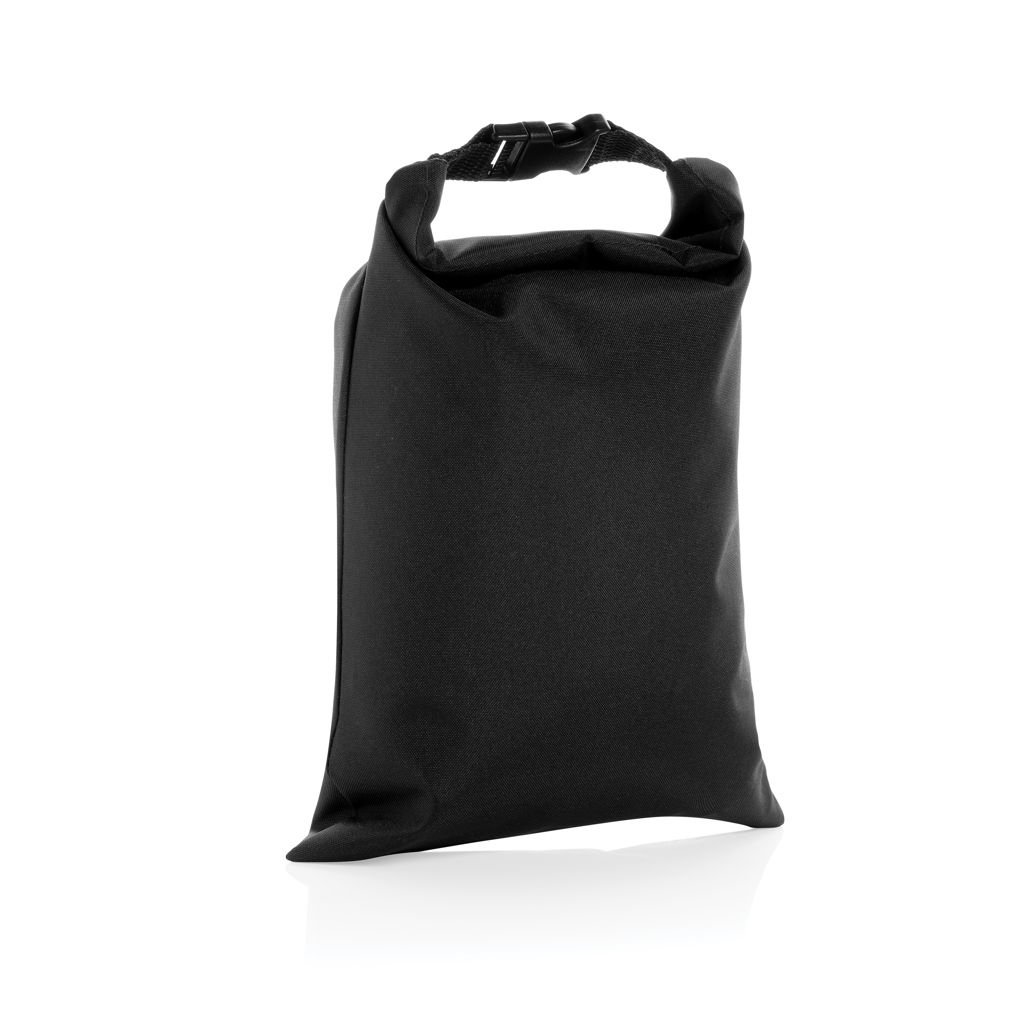 XDP422.55-01Snackstrap faltbarer Lunchbag aus AWARE™ rPET 30 x 20cm_ schwarz