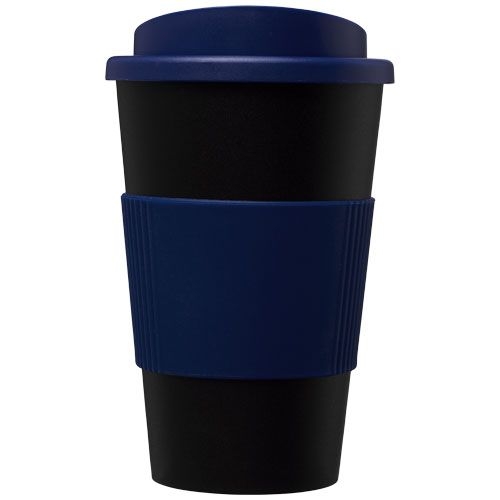 PF210002-3Americano® 350 ml Isolierbecher mit Schutzring_ schwarz_blau