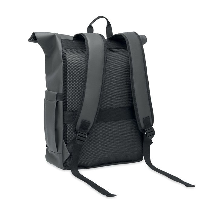 MO2643-15Bangkok Roll Rolltop-Rucksack 600D RPET_ steingrau