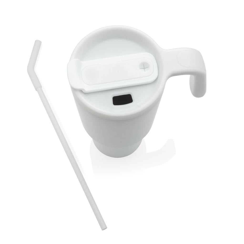 XDP437_32-03Graphic 360 Becher aus RCS-zertifiziert recyc. Stahl_ 900ml_ weiss