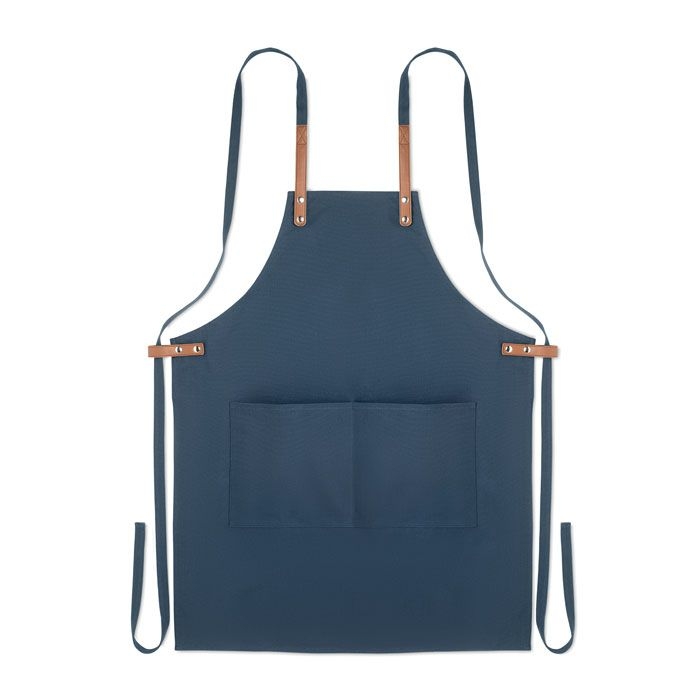 MO6261-04Nagpur Colour Kuechenschuerze Organic Cotton_ blau