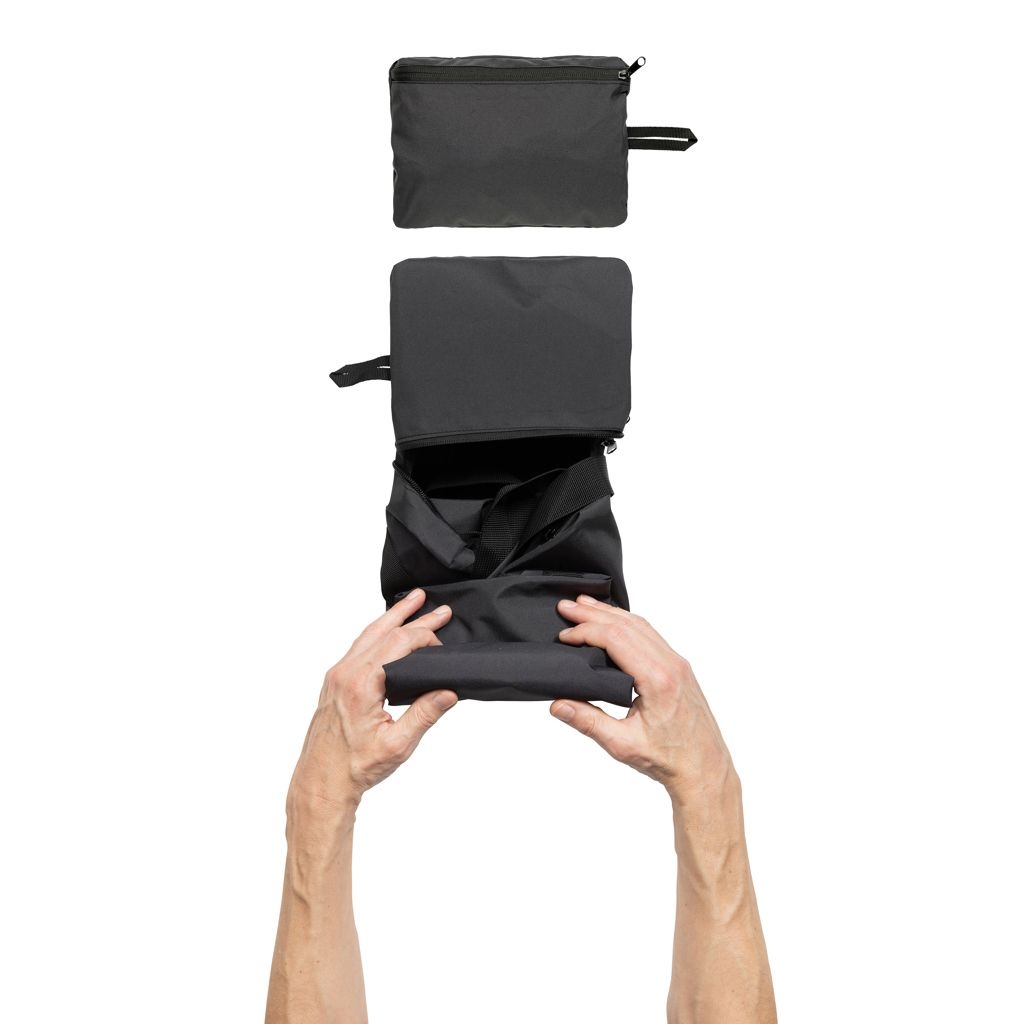 XDP763.18-01Dillon AWARE™ RPET faltbare Sporttasche_ schwarz