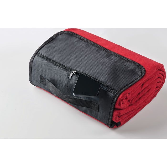 MO2978-05Costa Picknickdecke RPET-Fleece_ rot