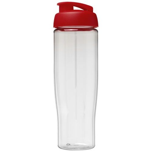 PF210040-4H2O Active® Tempo 700 ml Sportflasche mit Klappdeckel_ transparent_rot