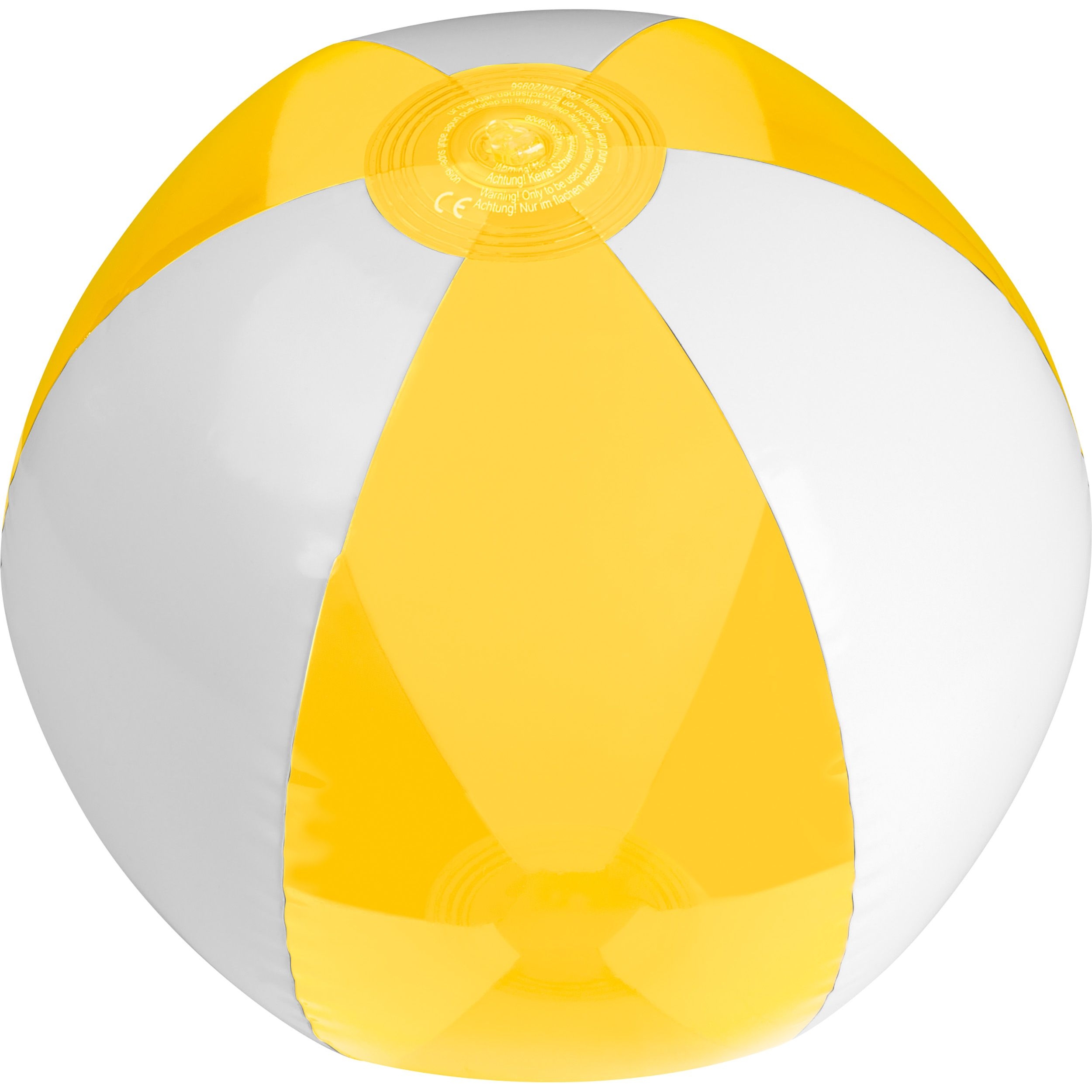 MA50914-08Strandball bicolour farbig_transparent MARGARETHE_ gelb