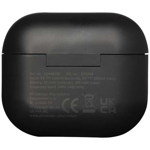 PF124481-2Altais True Wireless Bluetooth® Headset aus recyceltem Kunststoff_ schwarz