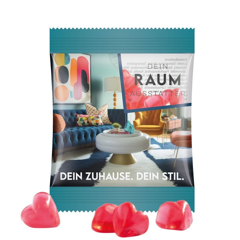 JG10061-16Minituete 10g_ Fruchtgummi Standardformen_ Herz_ transparente Folie
