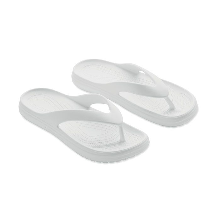 MO2894-06Evaslip Zehensandalen Groesse 40_41_ weiss