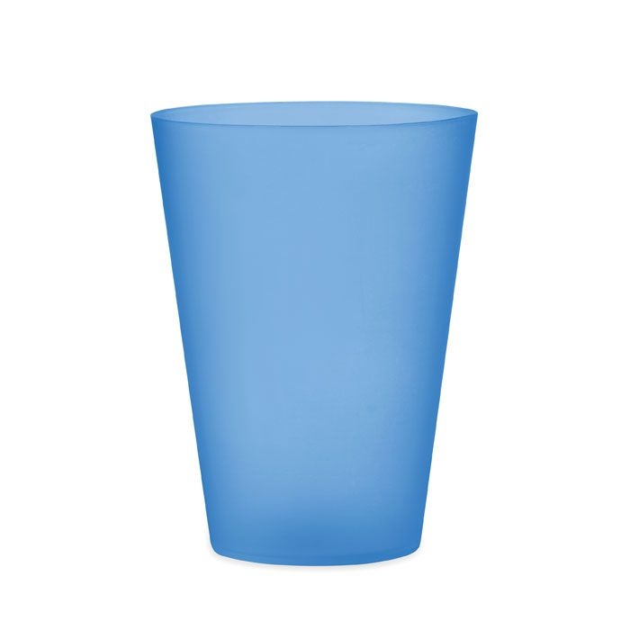 MO6375-23Festa Wiederverwendbarer Becher 300ml_ transparent blau