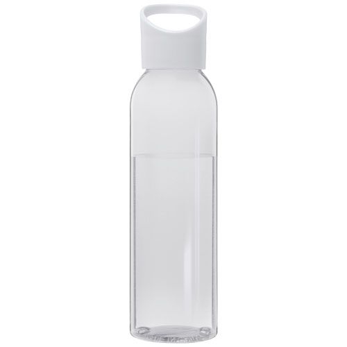 PF100777-1Sky  650 ml Sportflasche aus recyceltem Kunststoff_ weiss