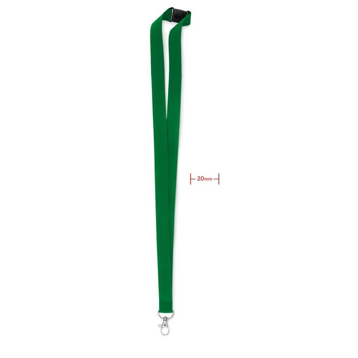 MO9354-09Pany Lanyard mit Karabiner 20mm_ gruen
