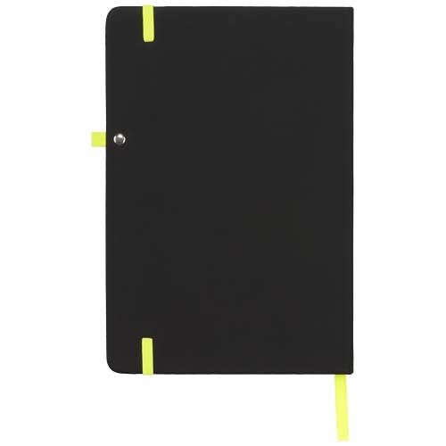 PF210208-6Noir A5 Notizbuch_ schwarz_limone