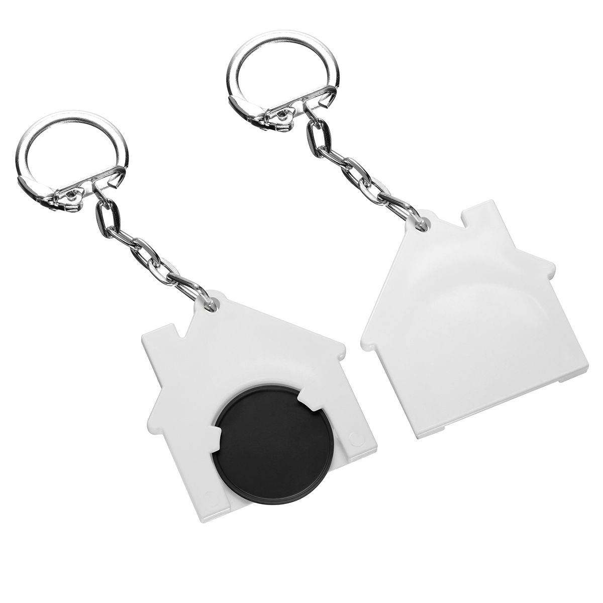 HE7516K-6-0Chiphalter mit 1€-Chip _Haus_ schwarz_ weiss