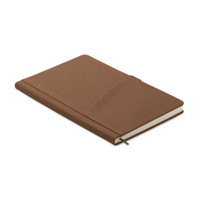 MO2285-01Cinco A5 notebook PU front pocket_ braun