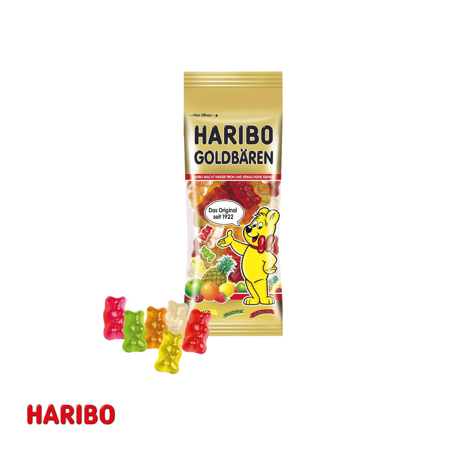 CD91691-013D Praesent Container mit Haribo Goldbaeren_ HARIBO Goldbaeren