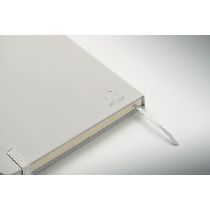 MO3124-06Arcoloop DIN A5 Notizbuch recy. PU_ weiss