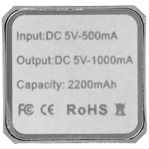 PF123492-3Volt 2200 mAh Powerbank_ silber