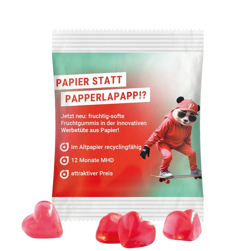 JG15061-15Minituete 10g_ Fruchtgummi Standardformen_ Herz_ weisse Folie