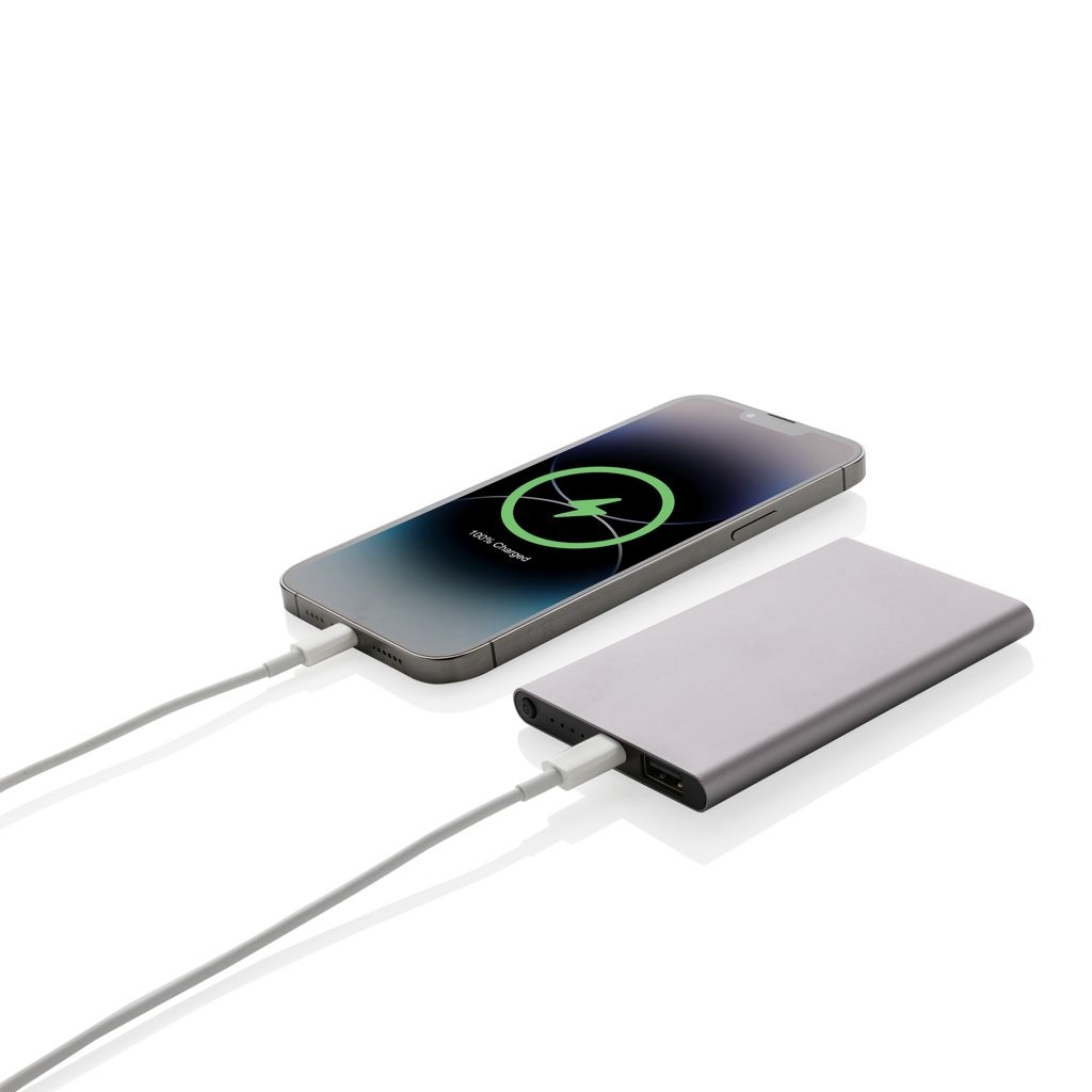 XDP322_42-04.000mAh Type-C Powerbank aus RCS recyeltem ABS _ Aluminium_ anthrazit