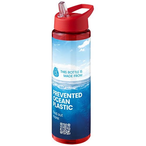 PF210486-11H2O Active® Eco Vibe 850 ml Sportflasche mit Ausgussdeckel _ rot_rot