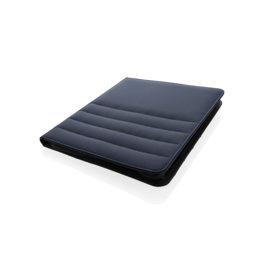 XDP774.16-5Impact AWARE™ RPET A4 Portfolio mit Reissverschluss_ navy blau