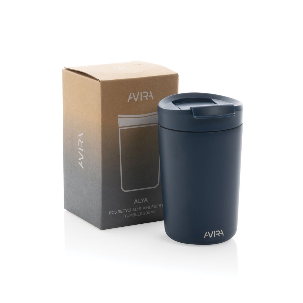 XDP438.02-0Avira Alya RCS recycelter Stainless-Steel Becher 300ml_ navy blau