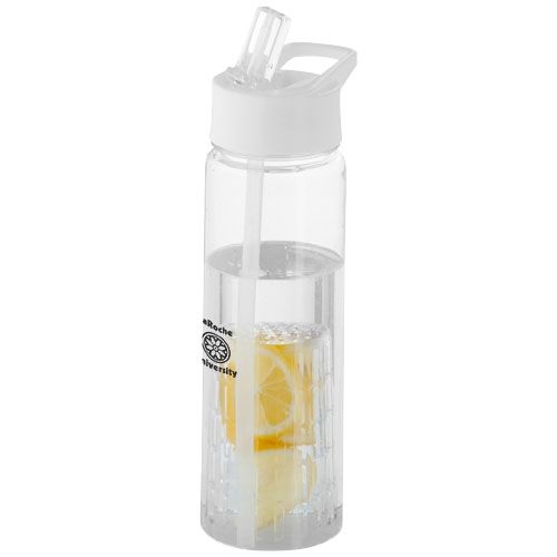PF100314-2Tutti frutti 740 ml Tritan™ Sportflasche mit Infuser_ transparent_weiss