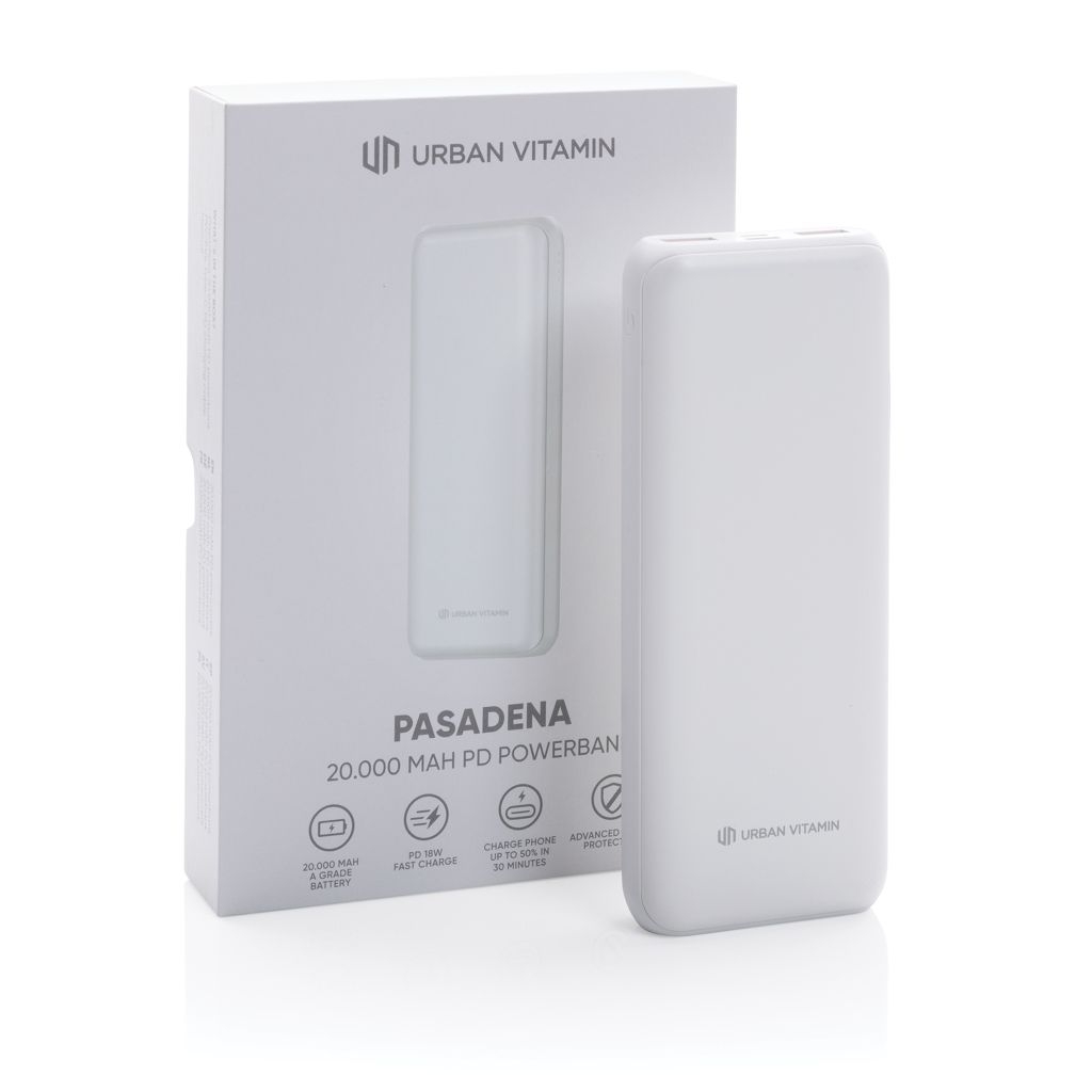 XDP322_75-3Urban Vitamin Pasadena 20.000mAh 18W PD Powerbank_ weiss