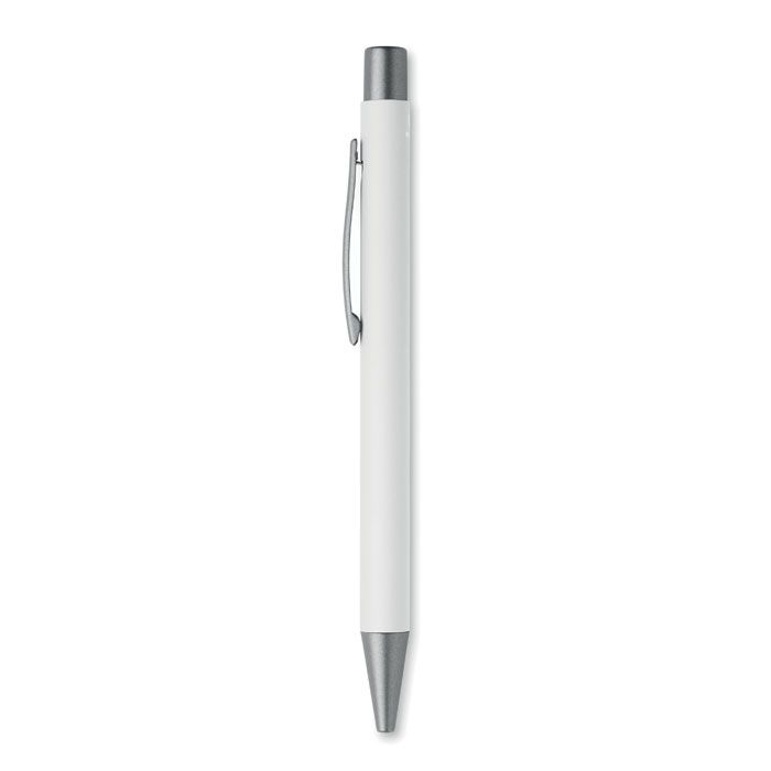 MO3222-06Nali Druckkugelschreiber recy. Alu_ weiss
