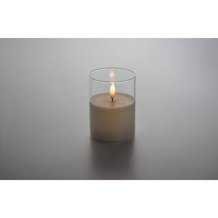 MO2366-06Xandle_ LED-Wachskerze im Glashalter_ weiss