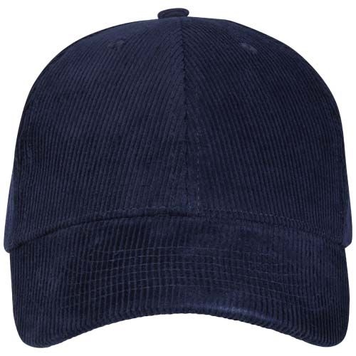 PF111073-2Hutton Kappe aus recyceltem Cord mit 6 Segmenten_ navy