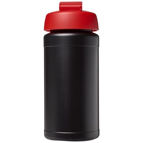 PF210068-15Baseline® Plus 500 ml Sportflasche mit Klappdeckel_ schwarz_rot