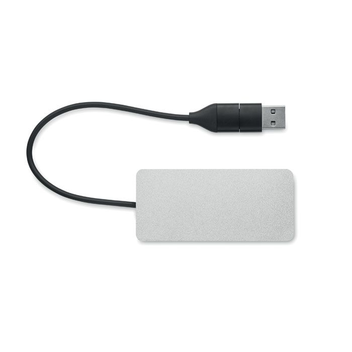 MO2142-14Hub-C 3 Port USB Hub_ silber
