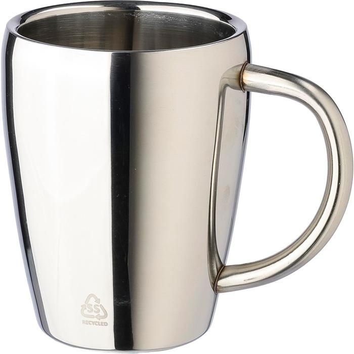 GI4665-32Recycelte Isolierbecher-Set aus Edelstahl Naya_ silber