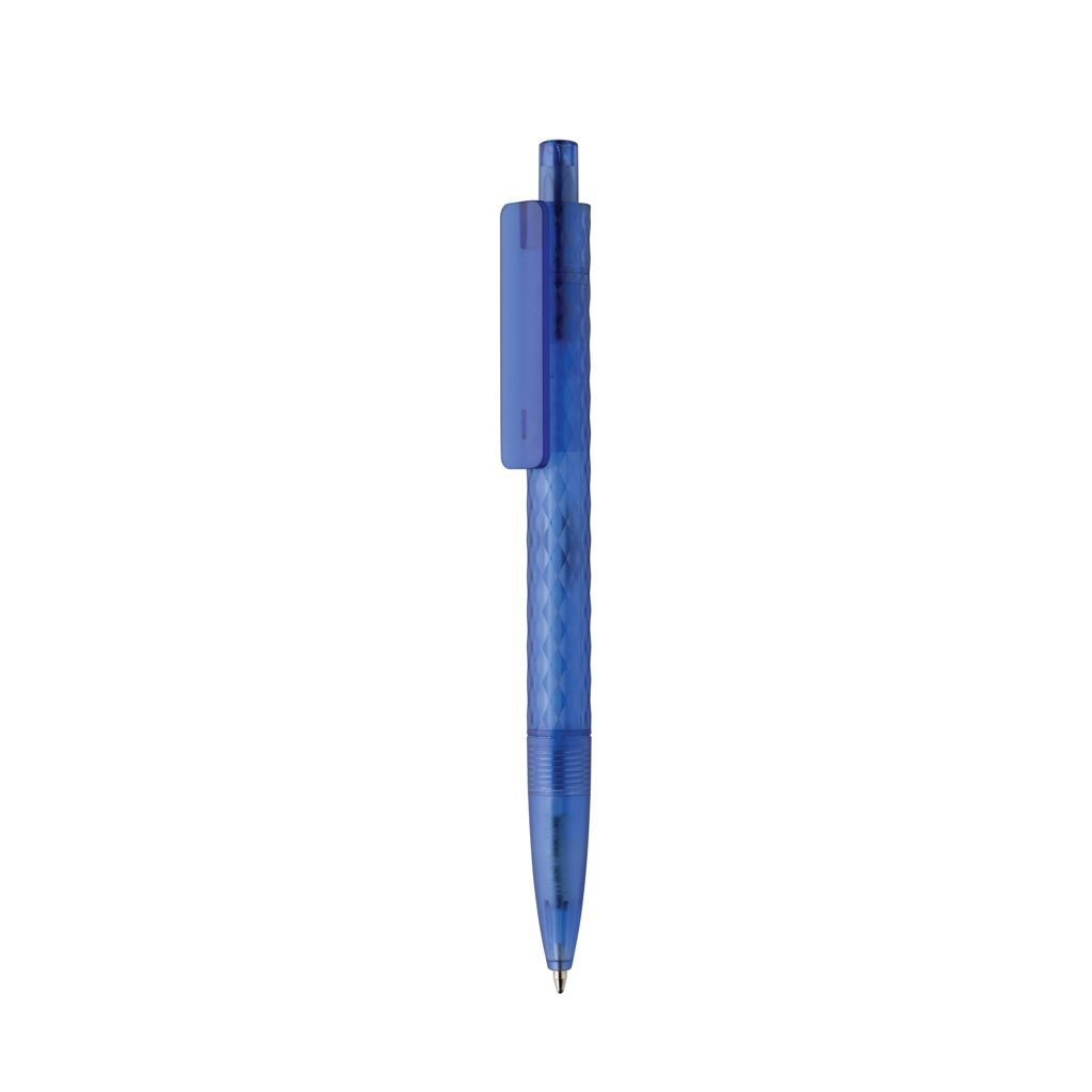 XDP611.33-05X3 Frosted-Pen aus GRS recyceltem PC_ blau