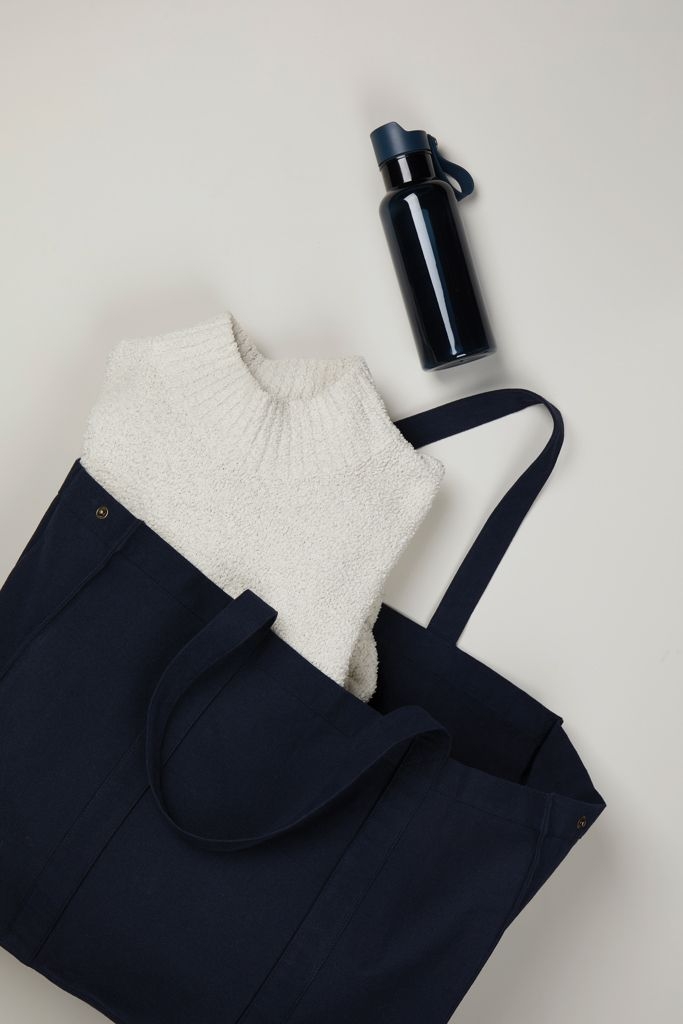 XDV76201-5VINGA Hilo AWARE™ Maxi-Tasche aus recyceltem Canvas_ navy blau