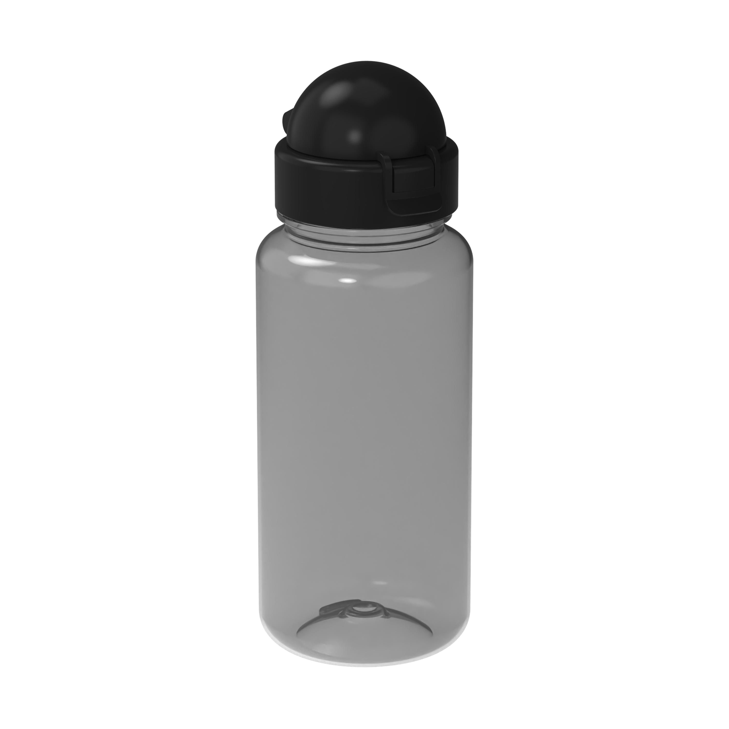 EL02153-3Trinkflasche _Junior_ 400 ml_ transparent schwarz_ schwarz