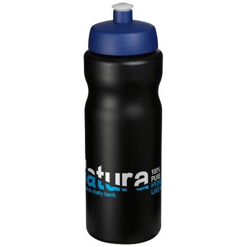 PF220201-9Baseline® Plus 650 ml Sportflasche_ blau_schwarz