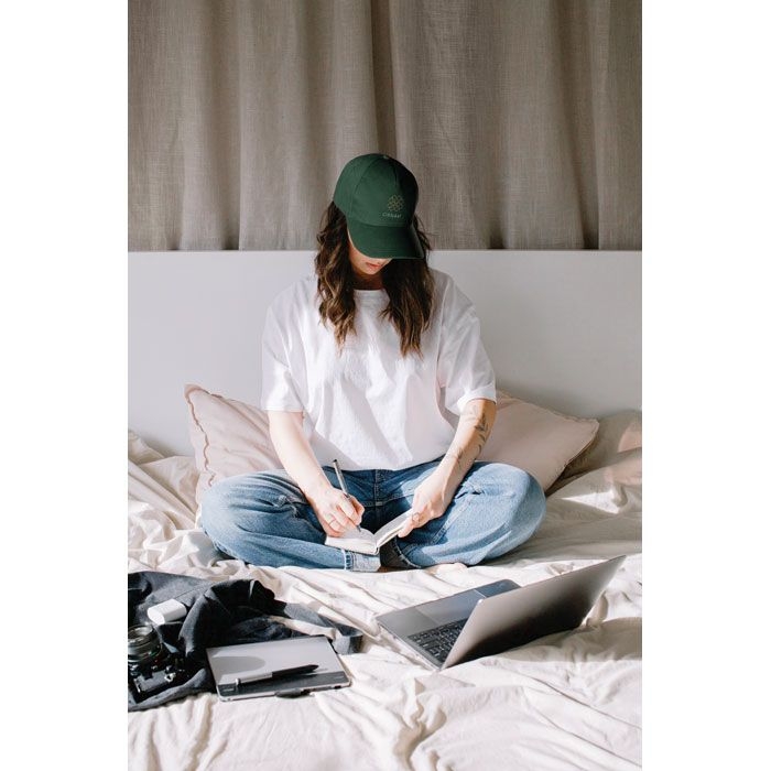 MO6875-60Long Beach Singa Baseball cap 5 panels 260g_m²_ dunkelgruen