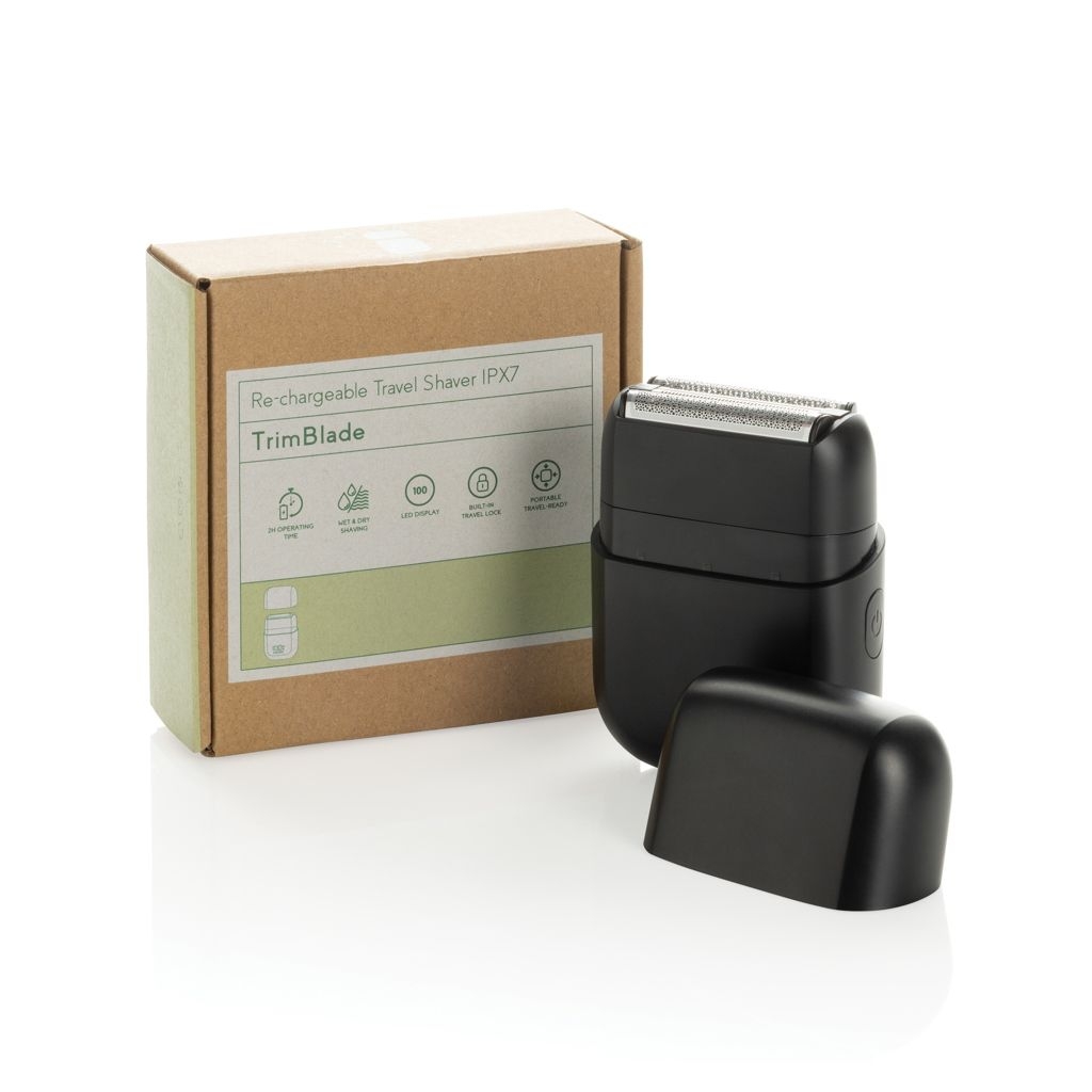 XDP457.06-01TrimBlade wiederaufladbarer IPX7 Reise-Rasierer_ schwarz
