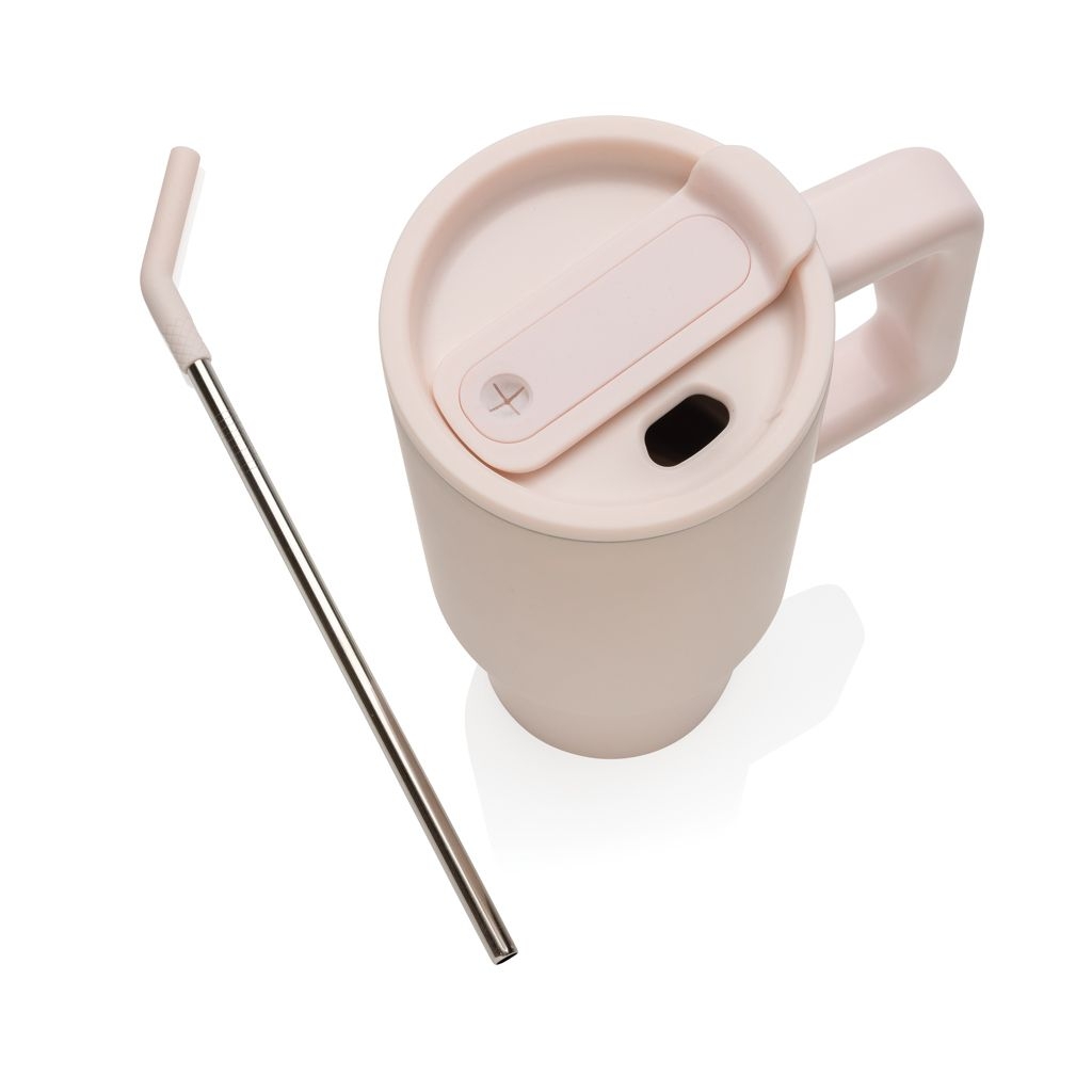 XDP437.30-14Embrace Deluxe Becher aus RCS recyceltem Edelstahl 900ml_ rosa