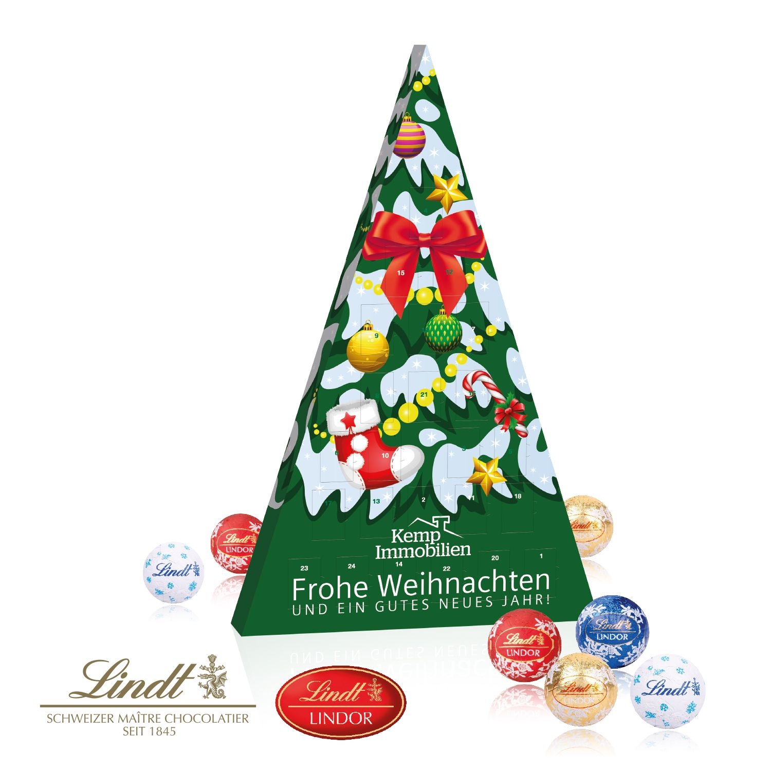CD95217-02Adventskalender Lindt _Weihnachtsbaum_ Individuelles Motiv