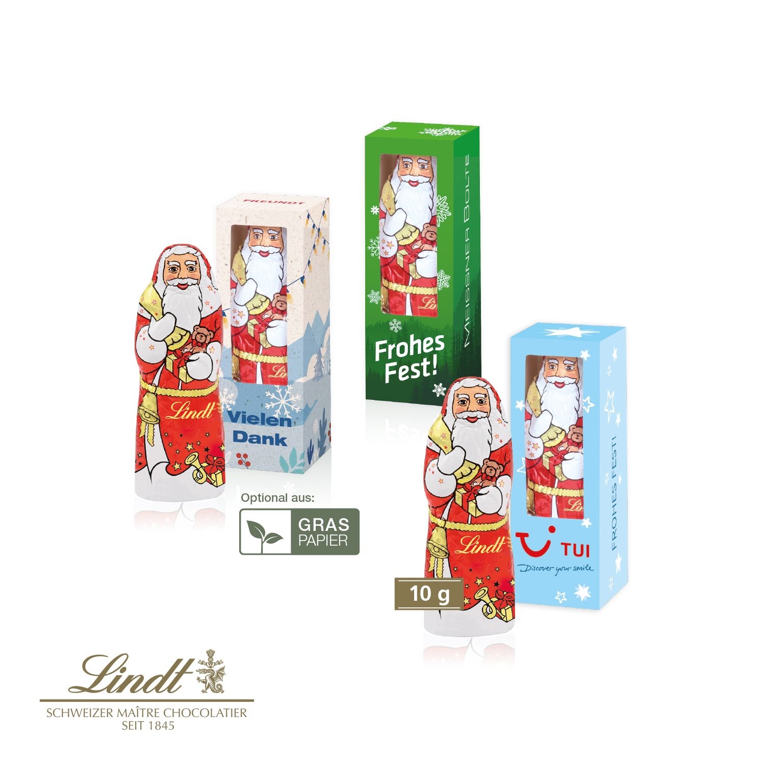 CD95498-01Weihnachtsmann von Lindt_ 10 g_ Lindt Weihnachtsmann