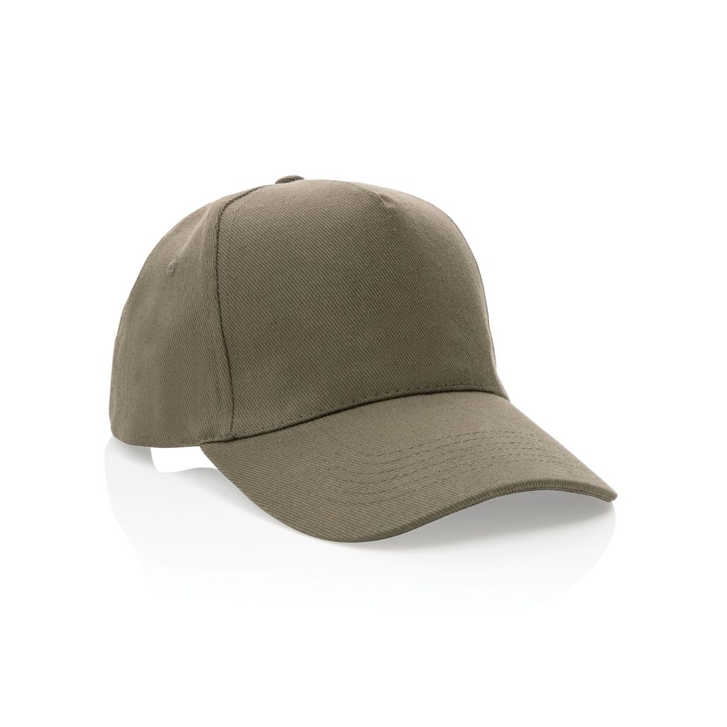 XDP453.31-7Impact 5 Panel Kappe aus 280gr rCotton mit AWARE™ Tracer_ gruen