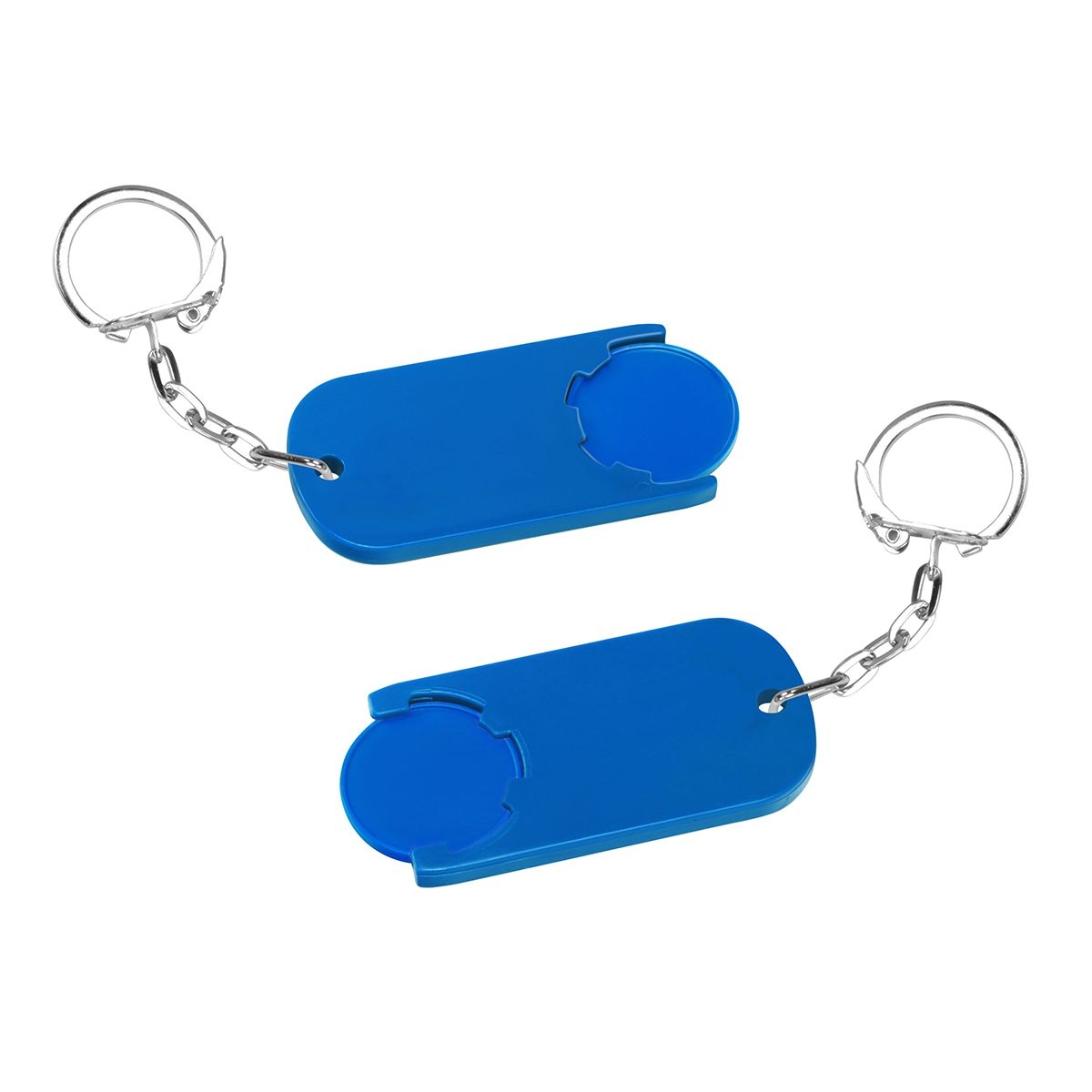 HE7439K-3-3Chiphalter mit 1€-Chip _Alpha_ blau_ blau